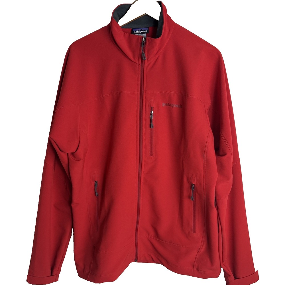 Patagonia Jacket Simple Guide Full Zip Mens Large Red Outdoor